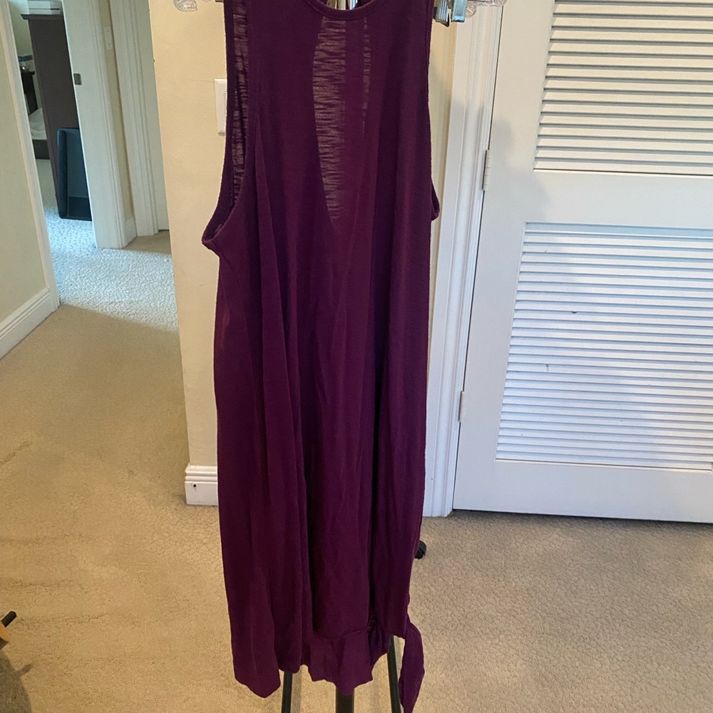 Purple Sleeveless coverup